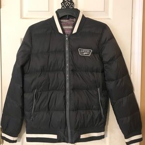 Vans size small bomber jacket reversible